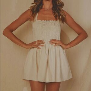 Peppermayo Towns Linen Mini Dress